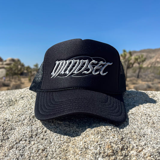 Black & Silver Trucker Hat